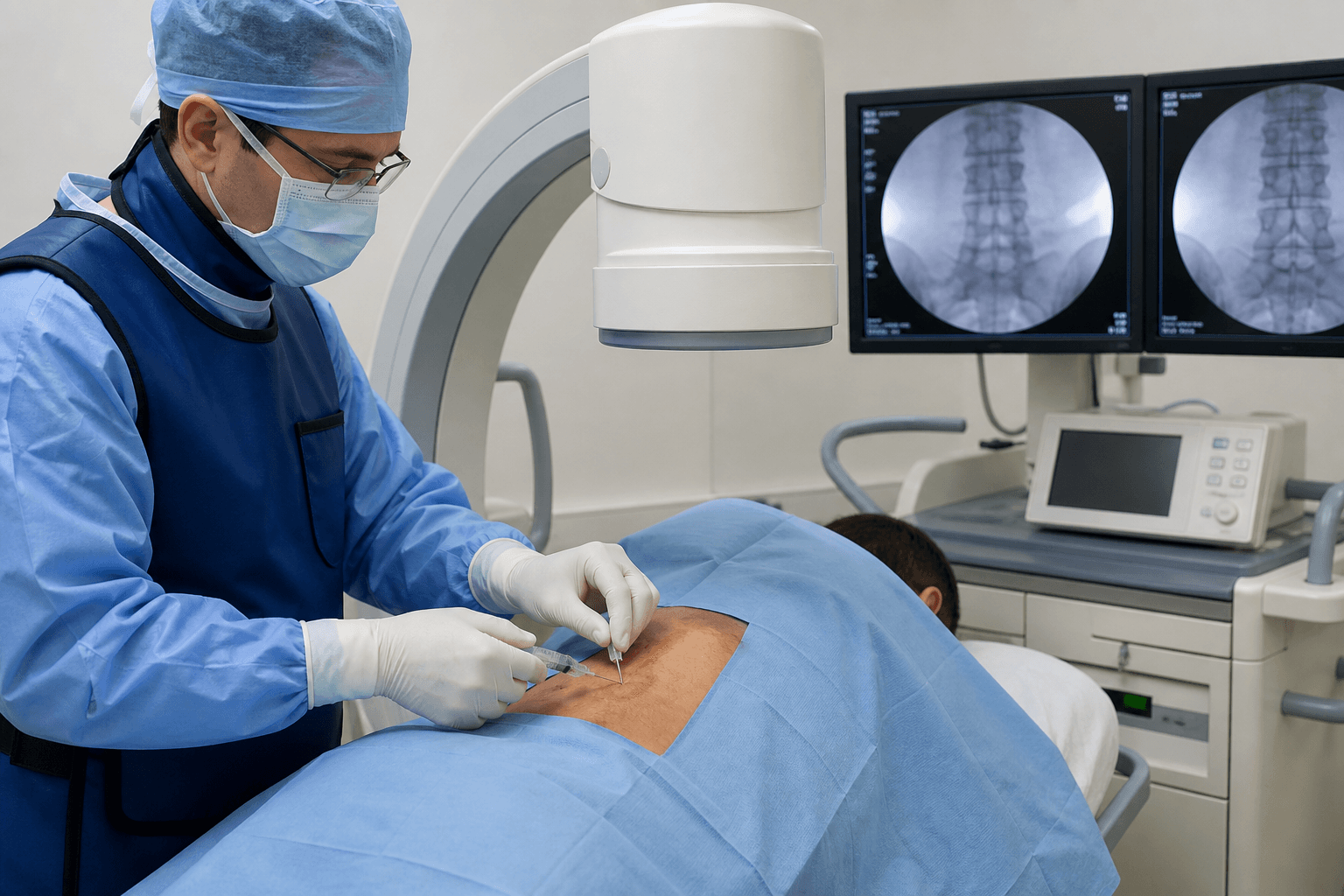 Ultrasound guided injection procedure