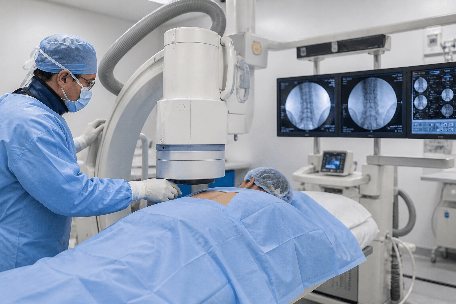 Fluoroscopy-guided spine and joint procedure image