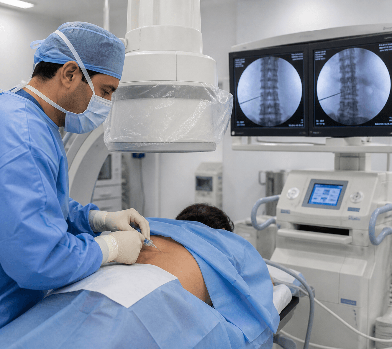 Image-guided nerve block injection procedure